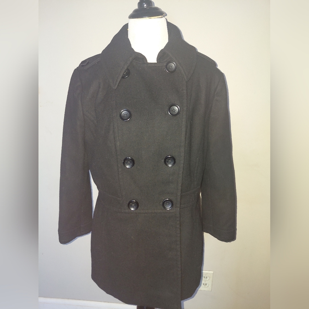 Michael Kors Black Trench Coat size L